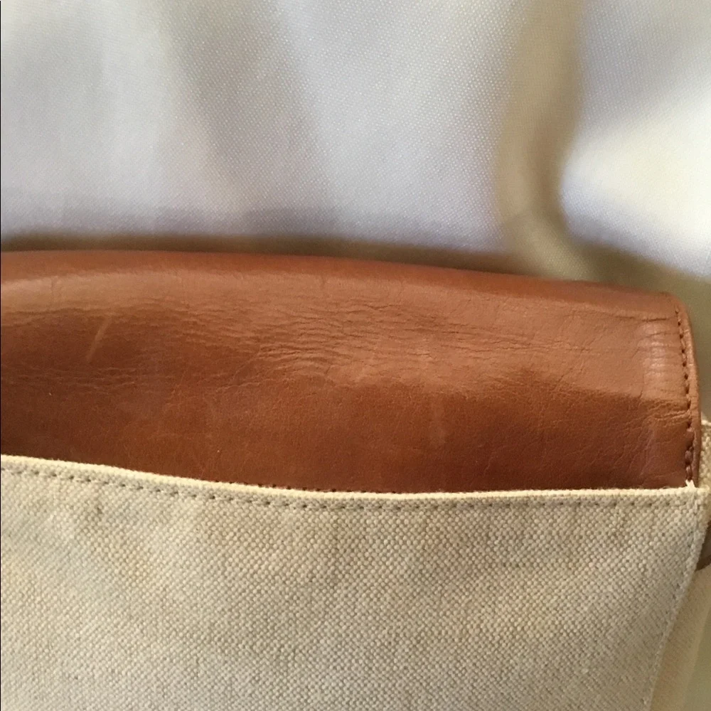 Etienne Aigner Brown and Cream Crossbody Bag - Picture 3 of 8